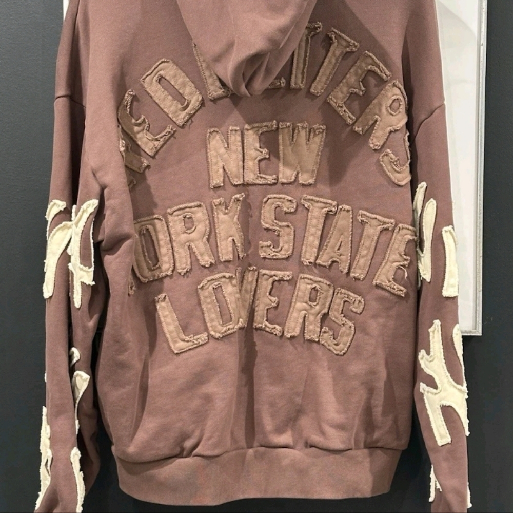 Red Letters New York State Lovers Hoodie
